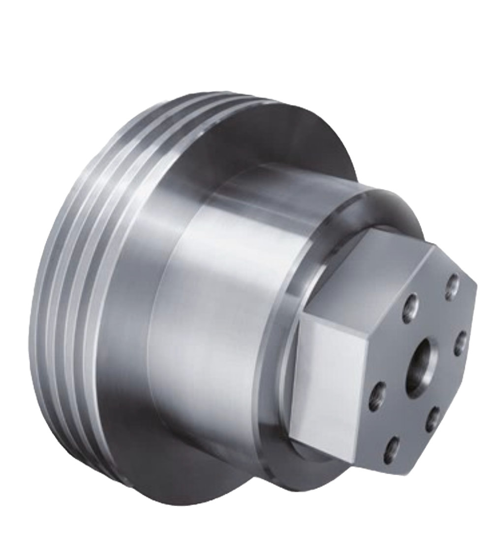 Machined glands and pistons for double acting hydraulic cylinders